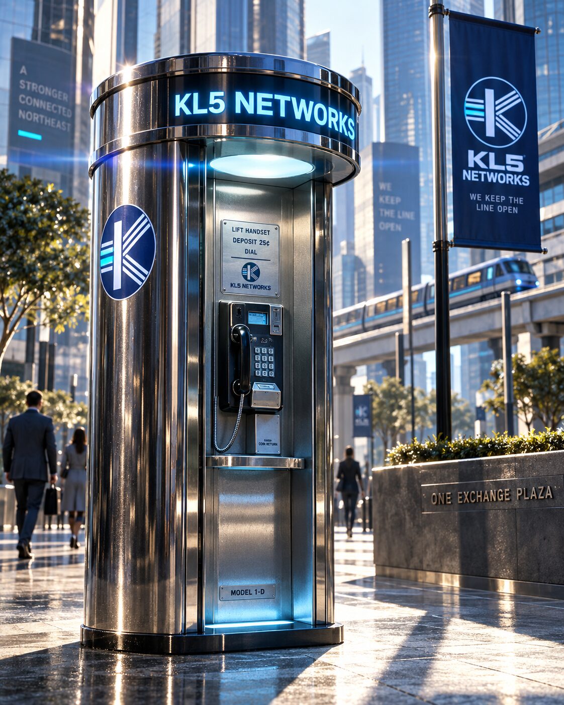 A KL5 Networks Model 1-D kiosk