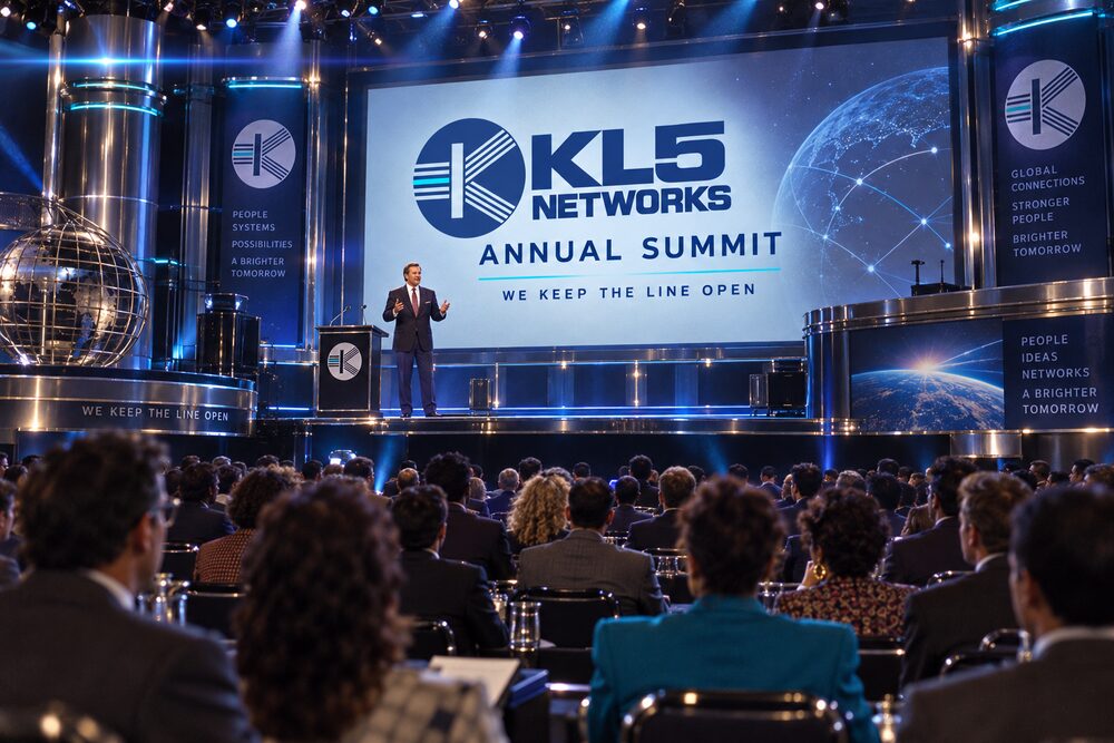 The summit hall seen from the back during a session