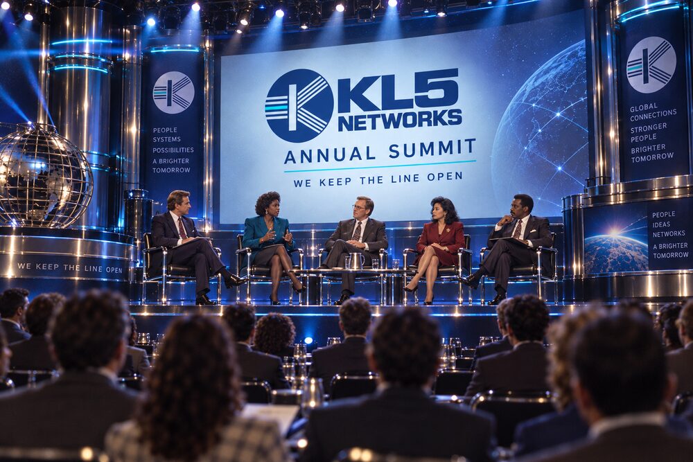 A speaker at the podium under the summit banner